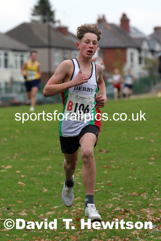 Boys under-15s Northern Cross Country Relays, Graves Park, Sheffield. Photo: David T. Hewitson/Sports for All Pics